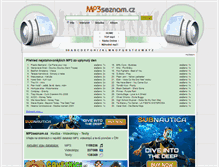 Tablet Screenshot of mp3seznam.cz